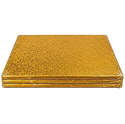 GOLD SÜSL 24x24 CM KARE GOLD ALTLIK DRAM LÜX 5MM*3 - Gold Süsleme