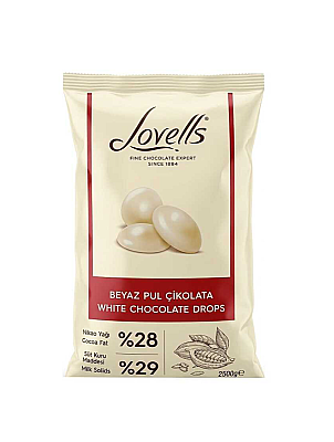 LOVELLS BEYAZ PUL ÇİKOLATA KUVERTÜR 2,5 KG (K:4) - 1