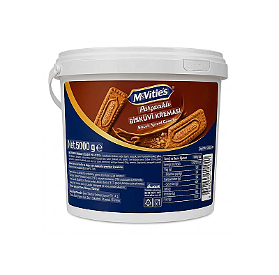 MCVİTİES PARÇACIKLI BİSKÜVİ LOTUS KREMASI 5000 GR - 1